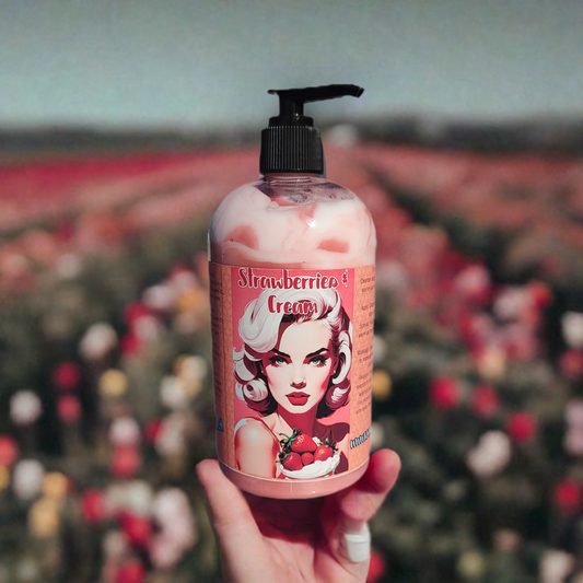 Strawberries and Cream pump Body Lotion